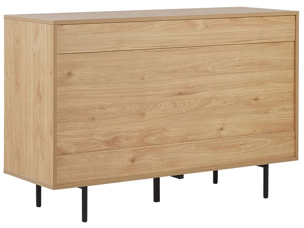 1 Drawer Sideboard Light Wood with White ITACA
