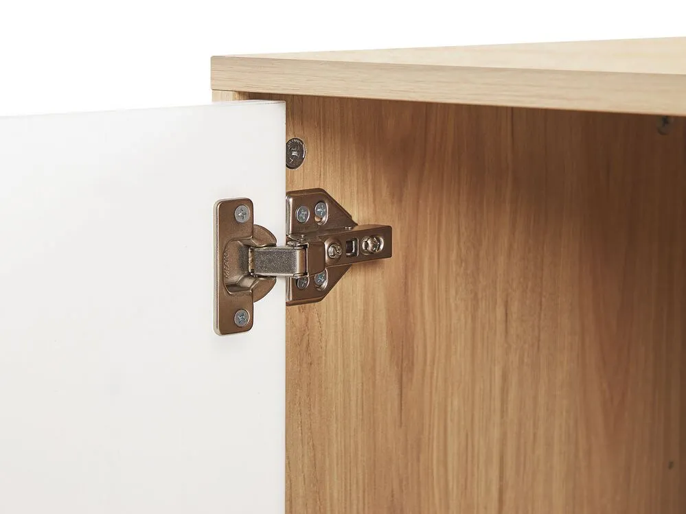 1 Drawer Sideboard Light Wood with White ITACA