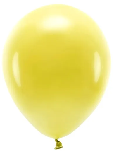 100 palloncini pastello eco giallo 26cm