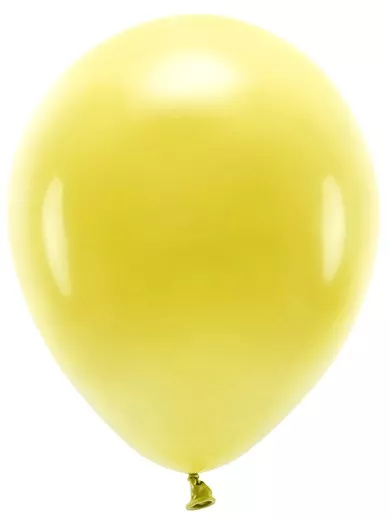 100 palloncini pastello eco giallo 26cm