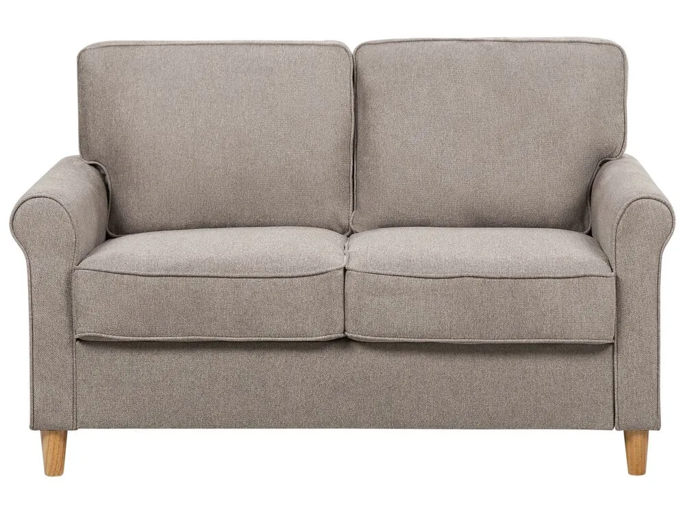 2 Seater Fabric Sofa Light Brown RONNEBY