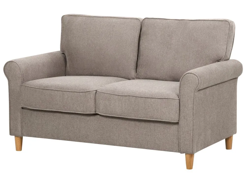 2 Seater Fabric Sofa Light Brown RONNEBY