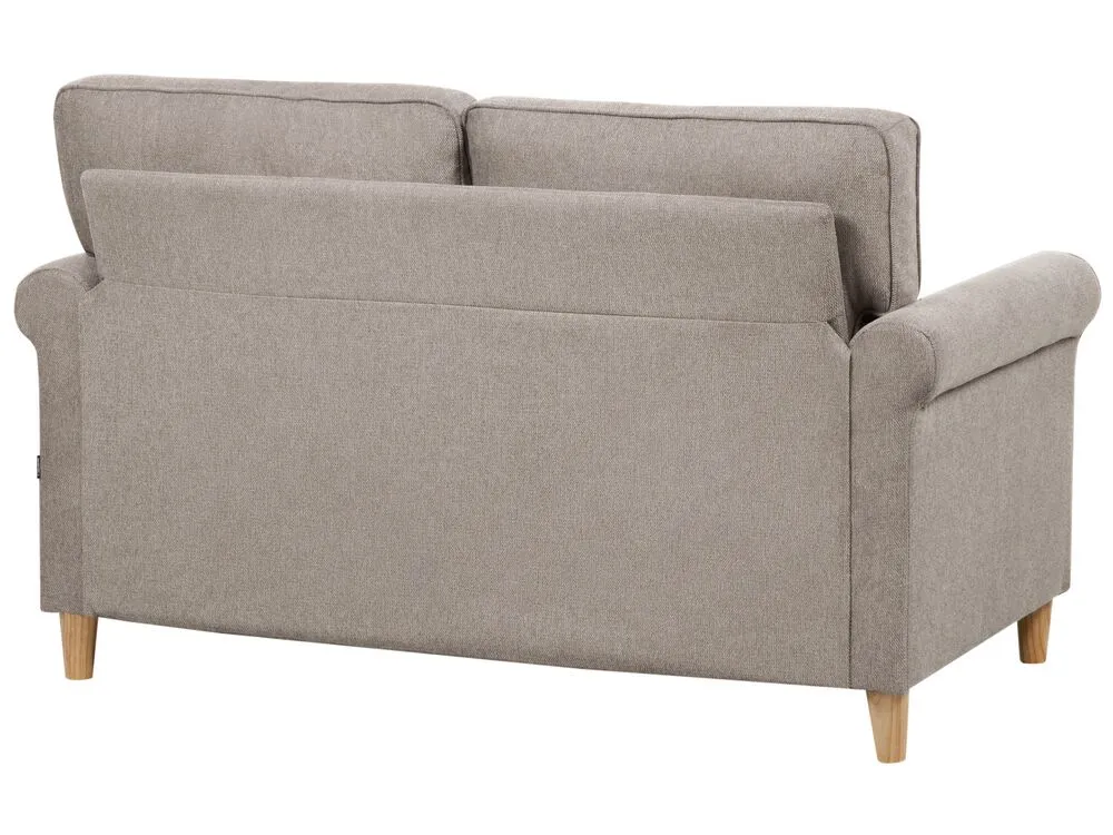 2 Seater Fabric Sofa Light Brown RONNEBY