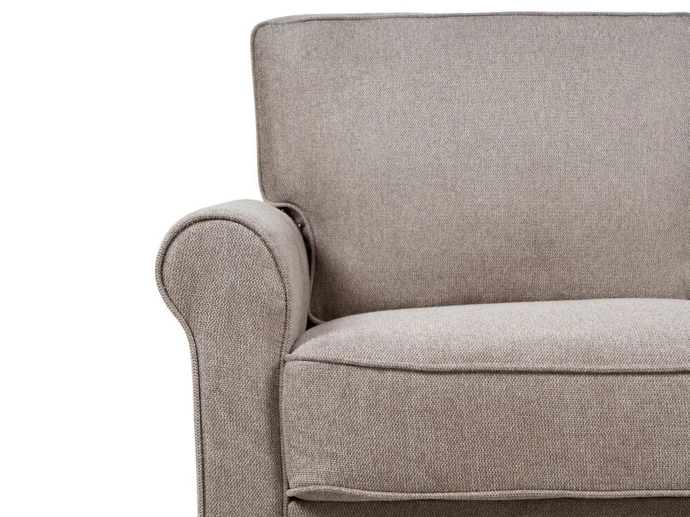 2 Seater Fabric Sofa Light Brown RONNEBY