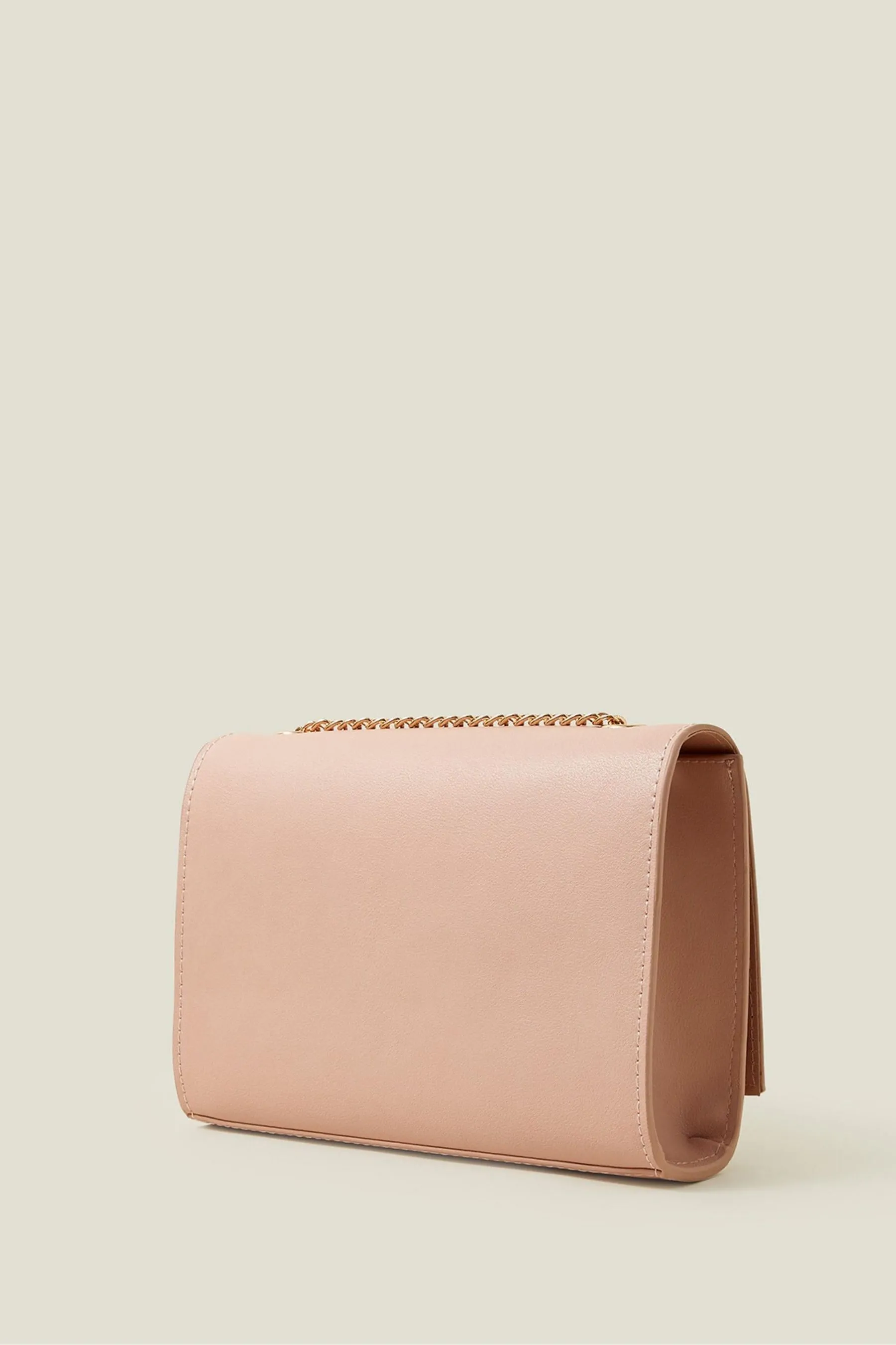 Accessorize - Borsa da spalla con chiusura a catena e incrocio