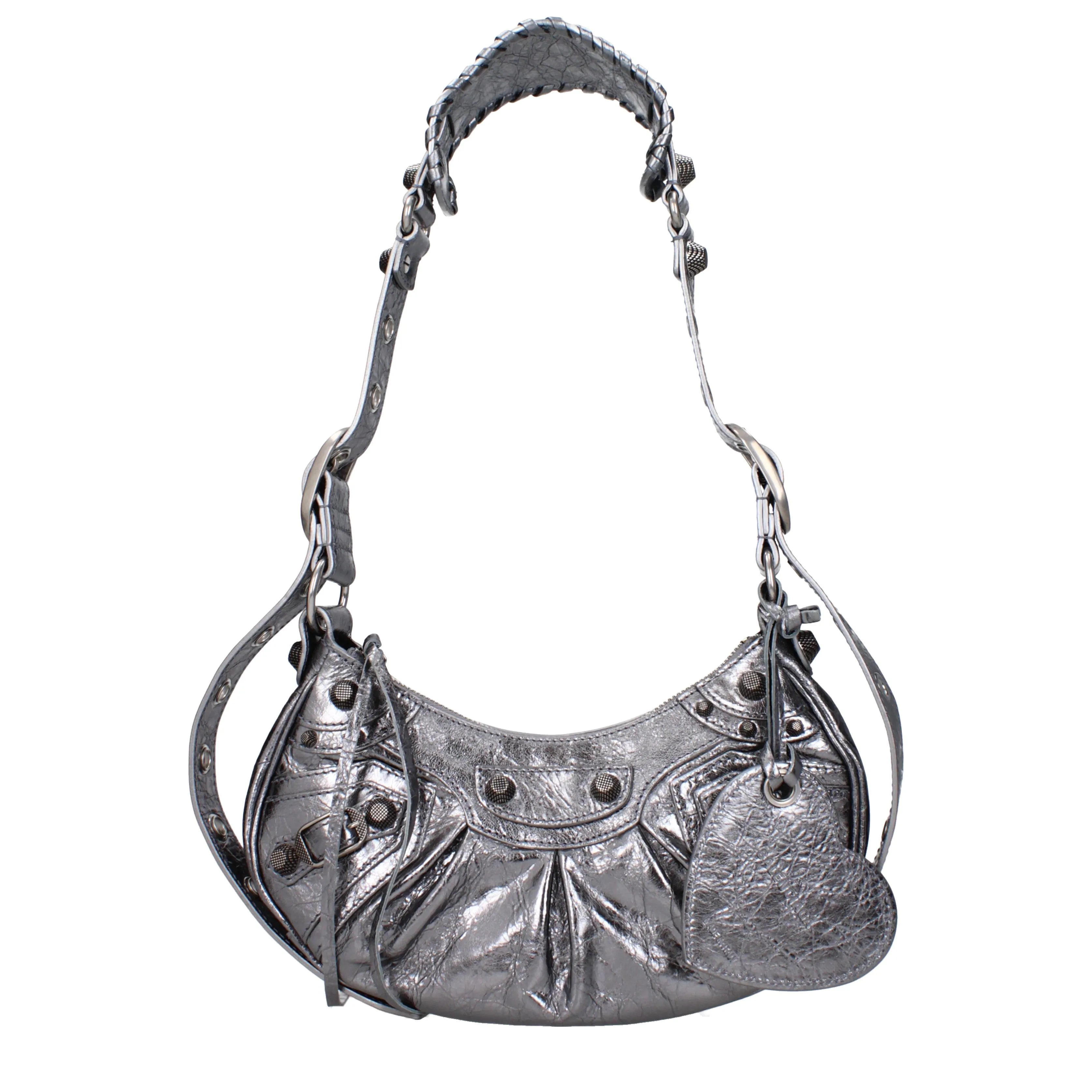 Balenciaga Borse a Tracolla Le cagole Donna Pelle Argento