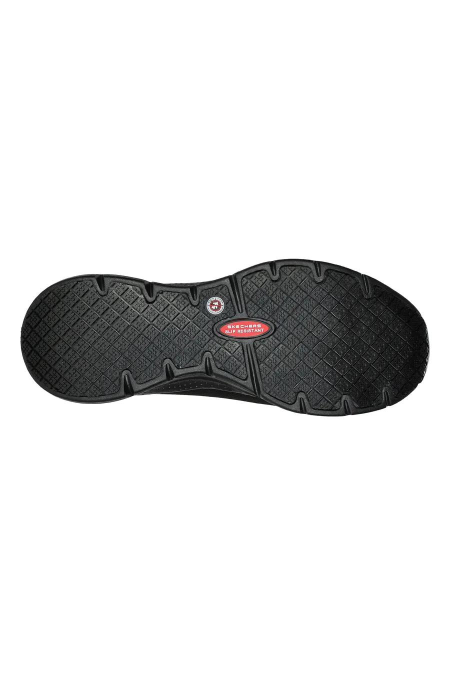 Black Work Shoes With Steel Toe Skechers Arch Fit SR-Ringstap