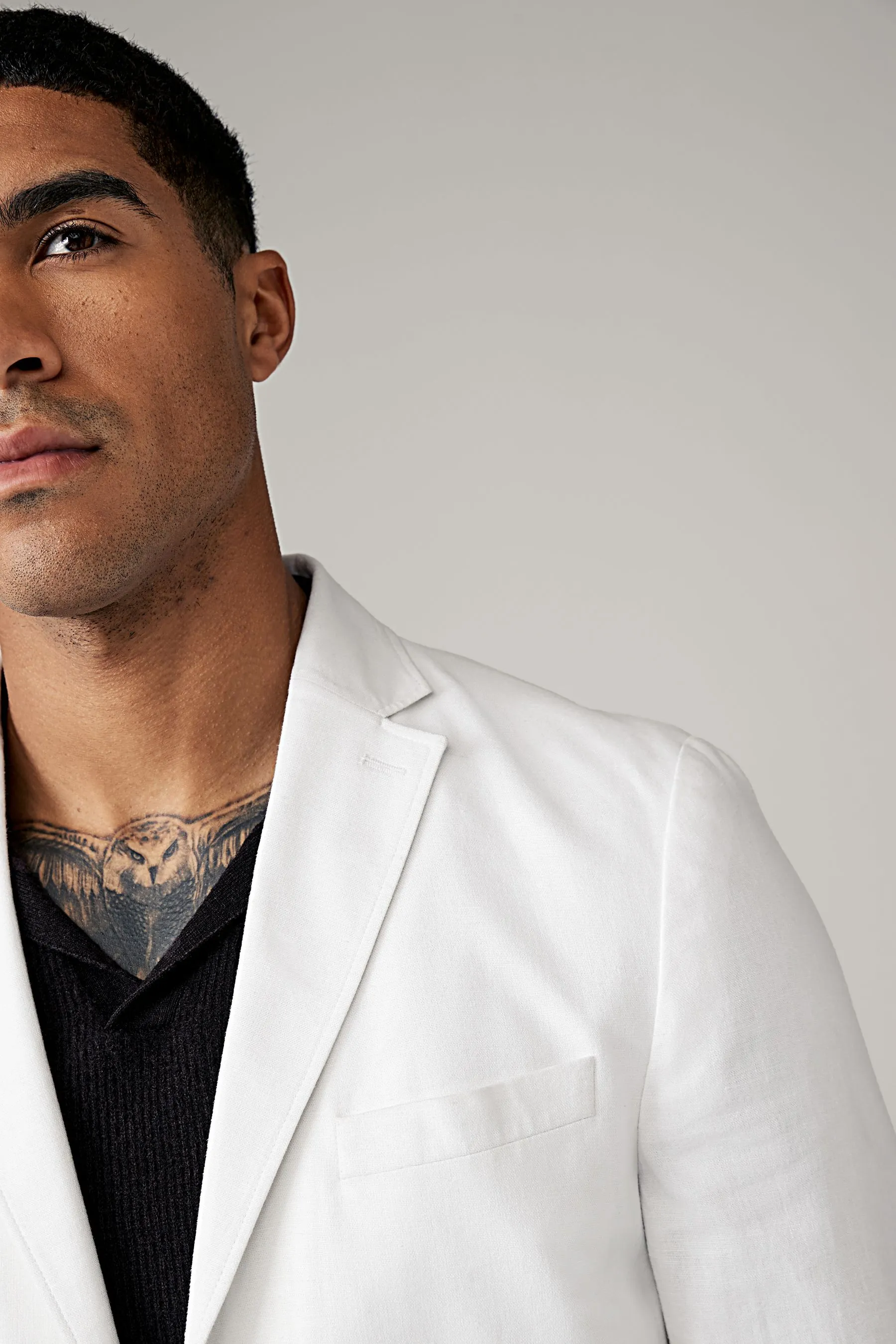 Blazer in misto lino    