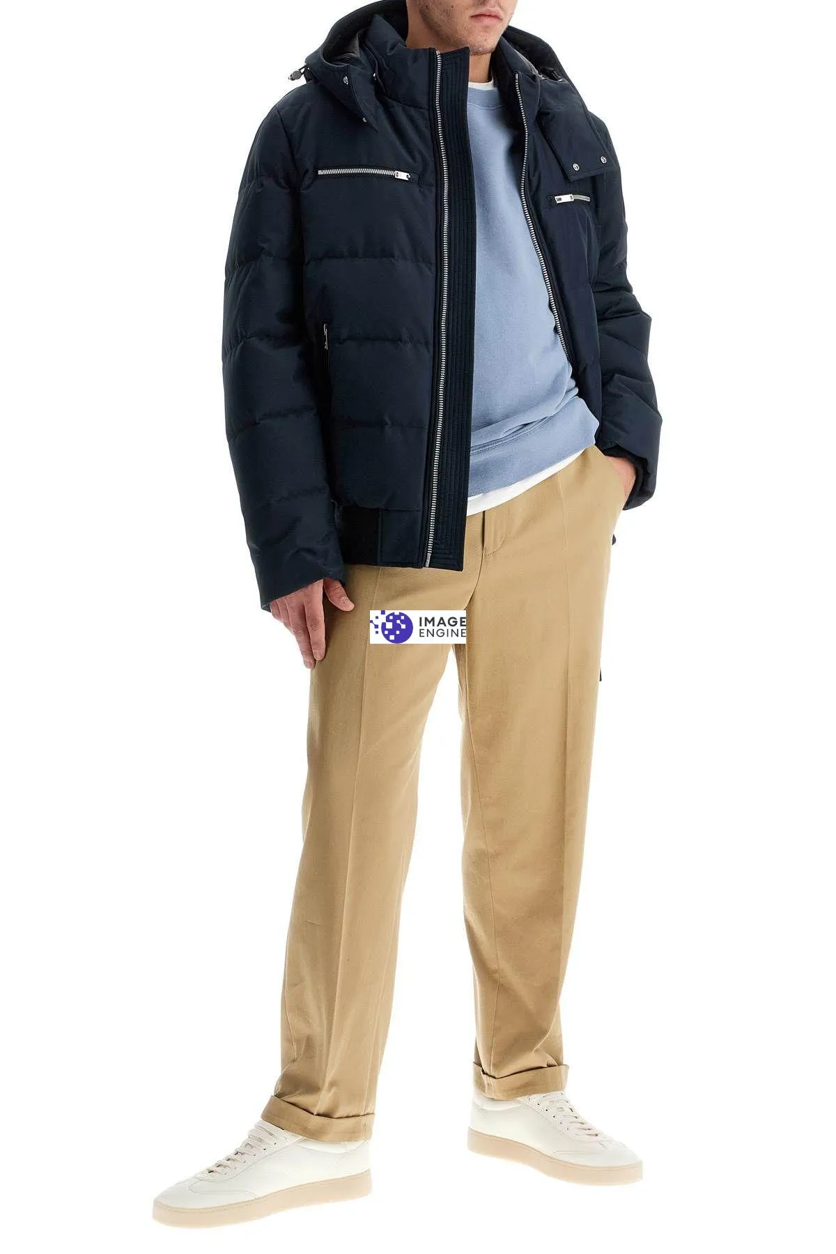 Bomber con cappuccio Cloud