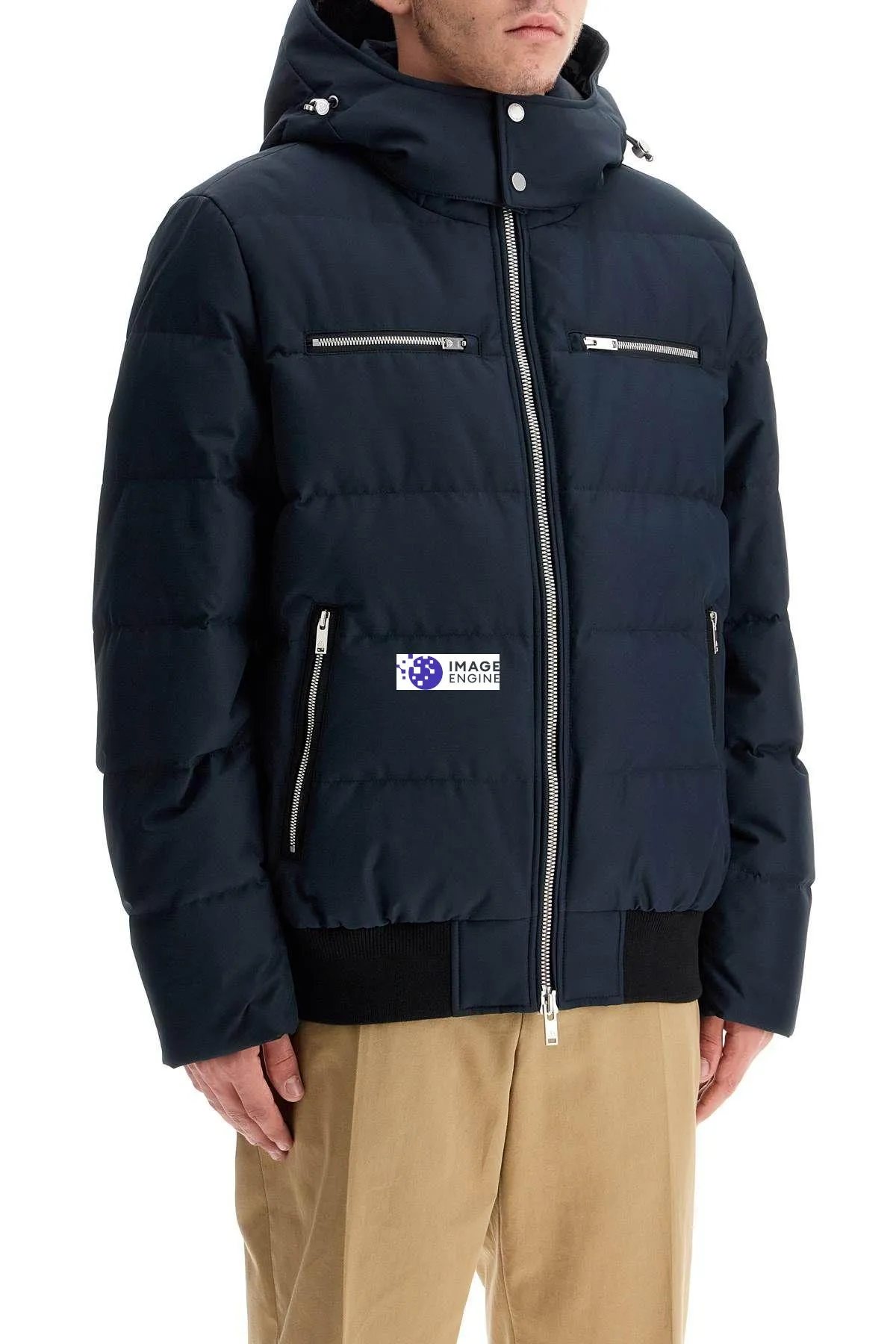 Bomber con cappuccio Cloud
