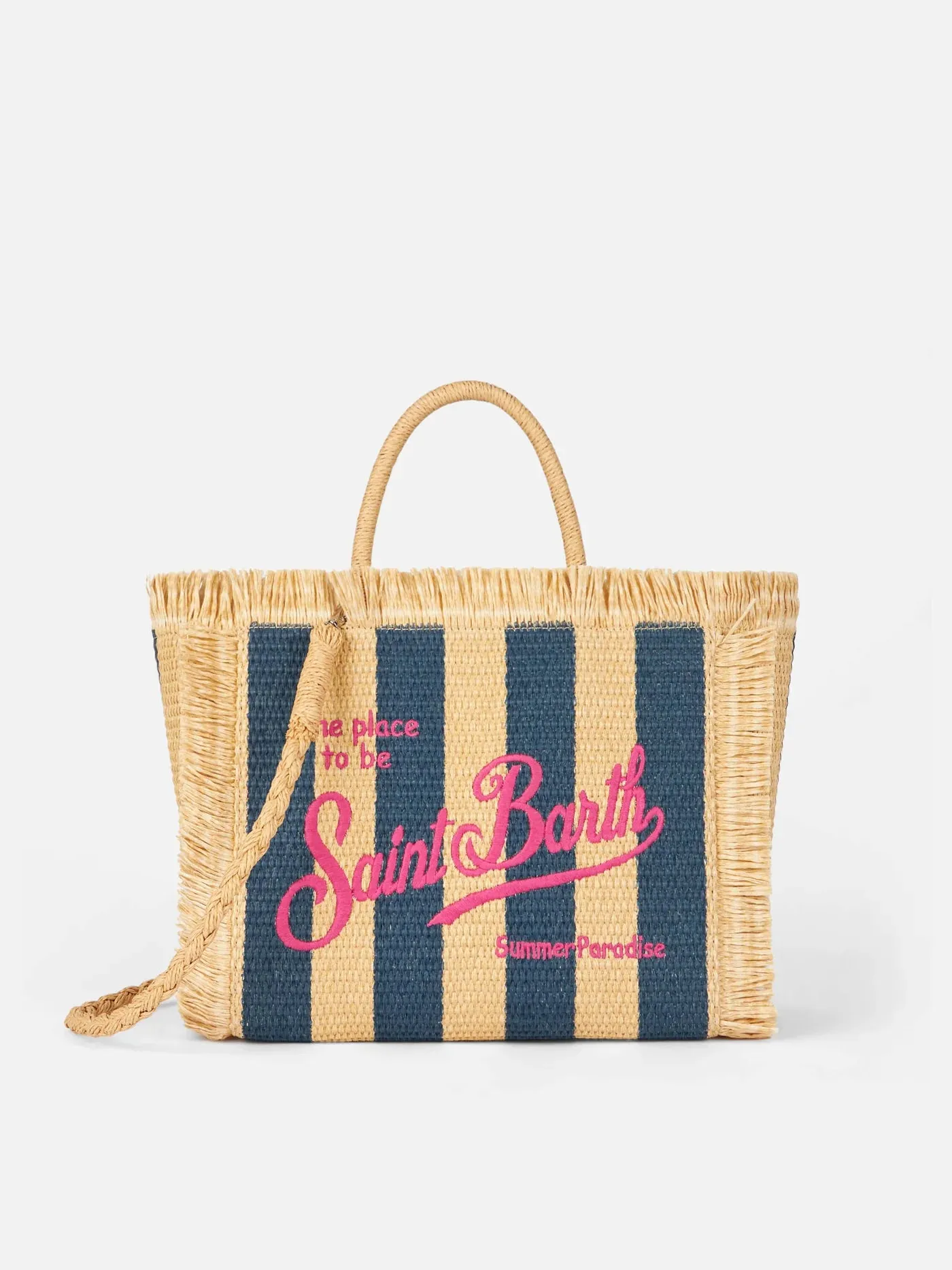 Borsa Colette in Paglia / Blu