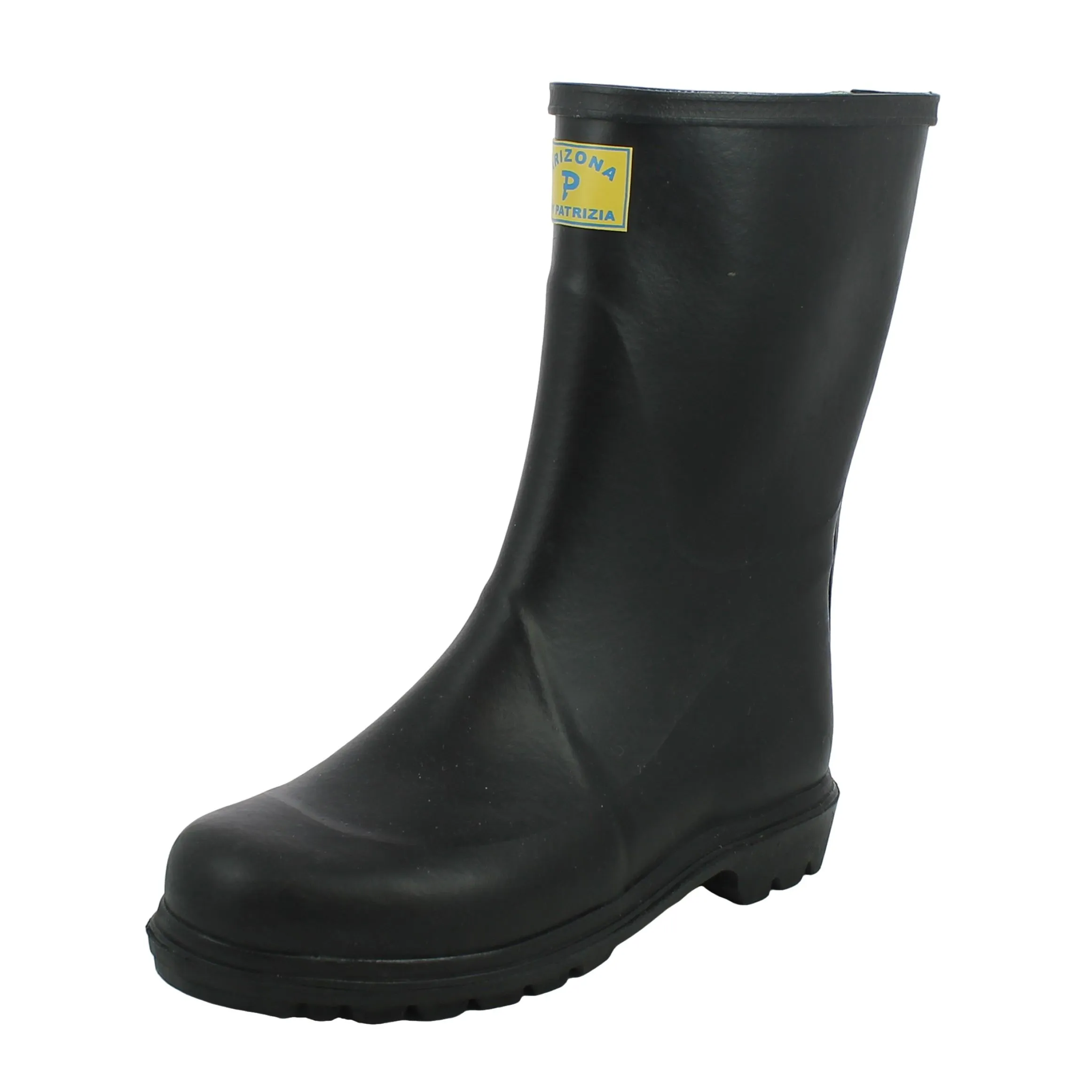 BRAND  Stivale in Gomma Nero Donna 