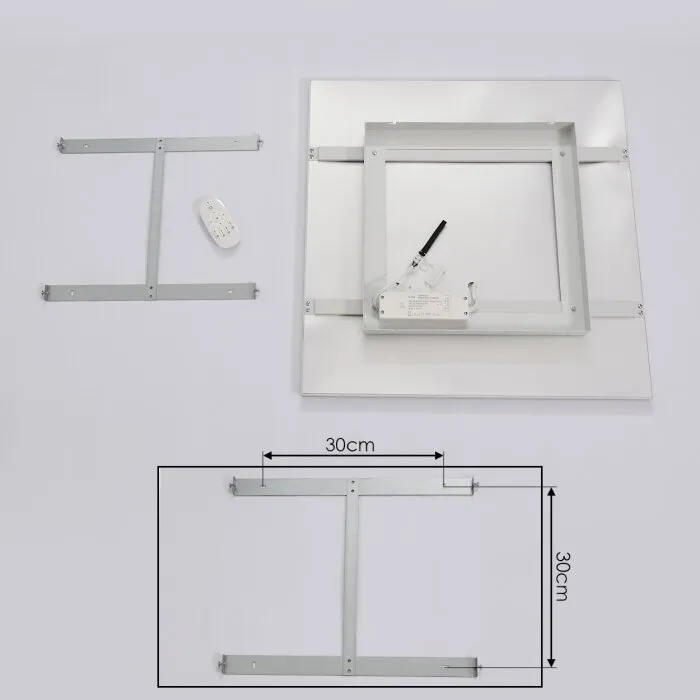 Buenaventura Plafoniera LED Bianco, 1-Luce, Telecomando