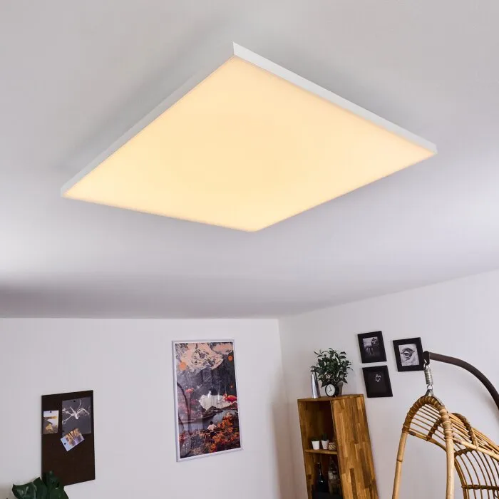 Buenaventura Plafoniera LED Bianco, 1-Luce, Telecomando