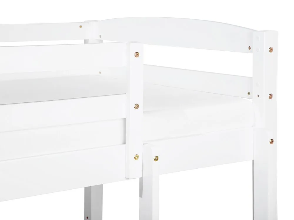 Bunk Bed with Drawers Wood REGAT 90 x 200 cm (EU Single) White