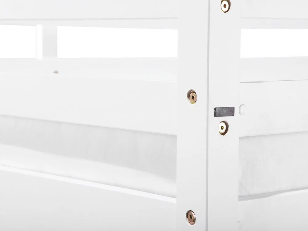 Bunk Bed with Drawers Wood REGAT 90 x 200 cm (EU Single) White