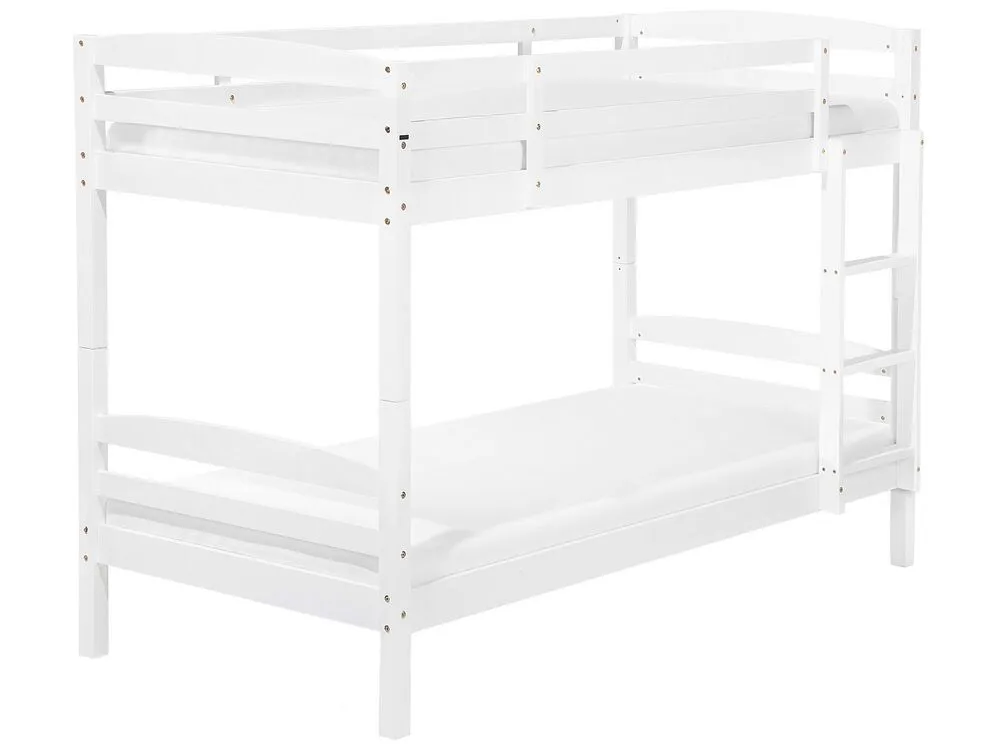 Bunk Bed with Drawers Wood REGAT 90 x 200 cm (EU Single) White