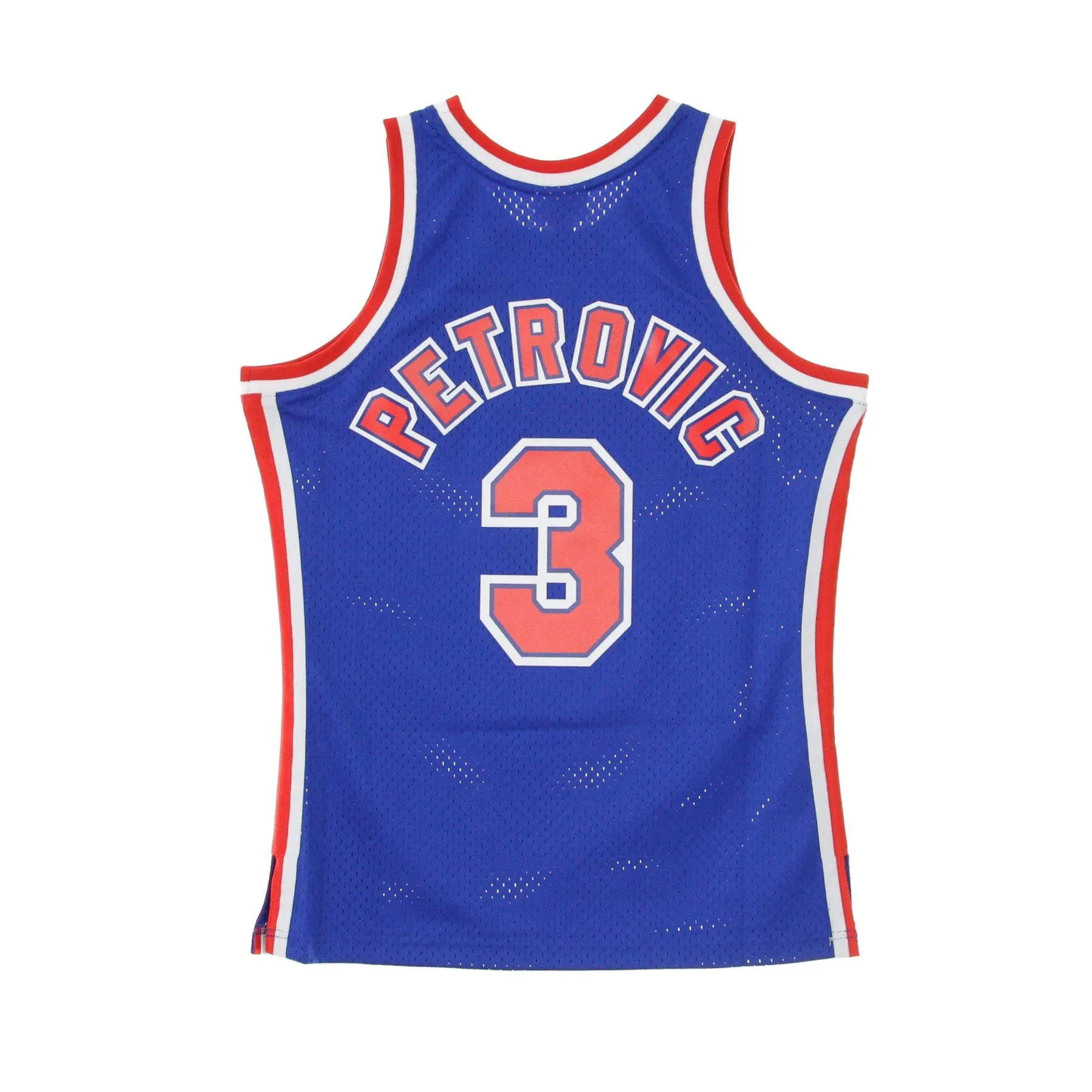 Canotta Basket Uomo Nba Swingman Jersey Hardwood Classics No.3 Drazen Petrovic 1992-93 Nejnet Road Original Team Colors