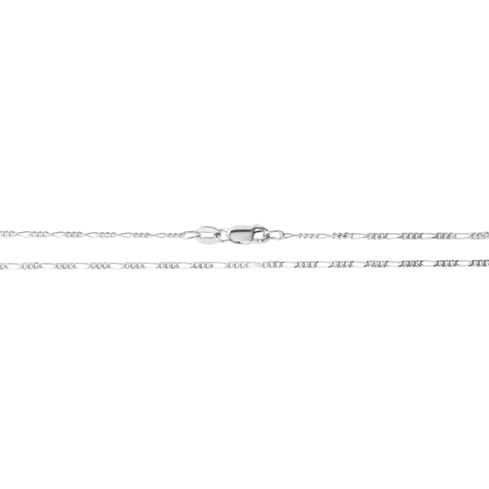 Catena Gentleman Argento Rodiato 925/1000 Maglia Alternata 1/3 50 cm 1098508