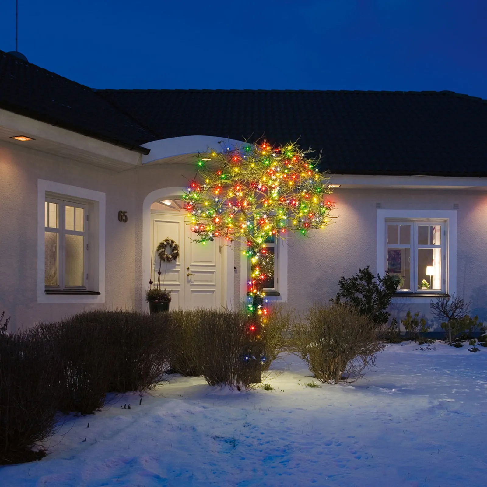 Catena luminosa a LED colorata con 80 luci 10,5m