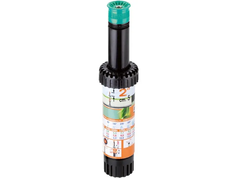 Claber irrigatore Pop-up regolabile 0°-350° alzo 5 cm (2