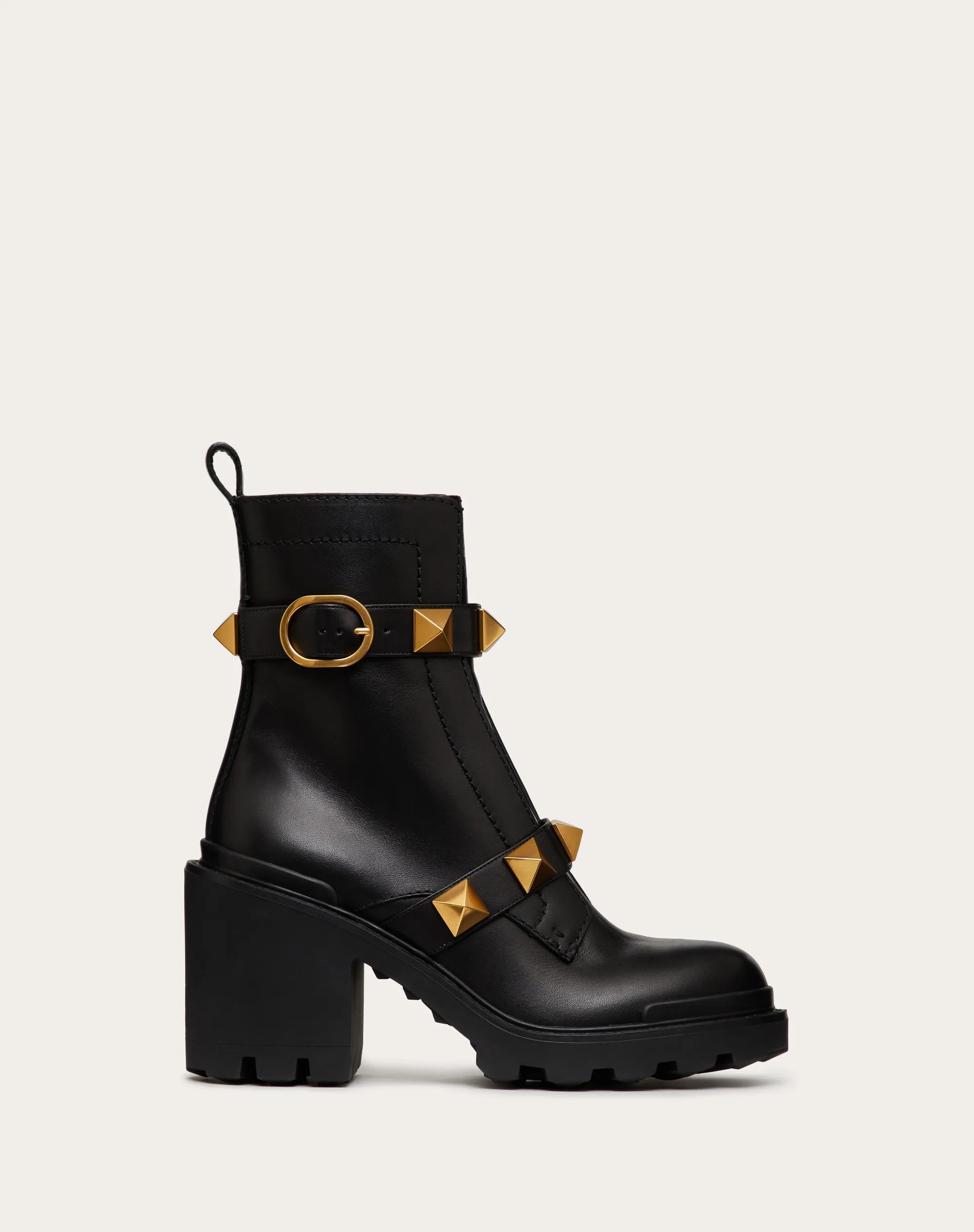 Combat boot Roman stud in vitello 85mm.