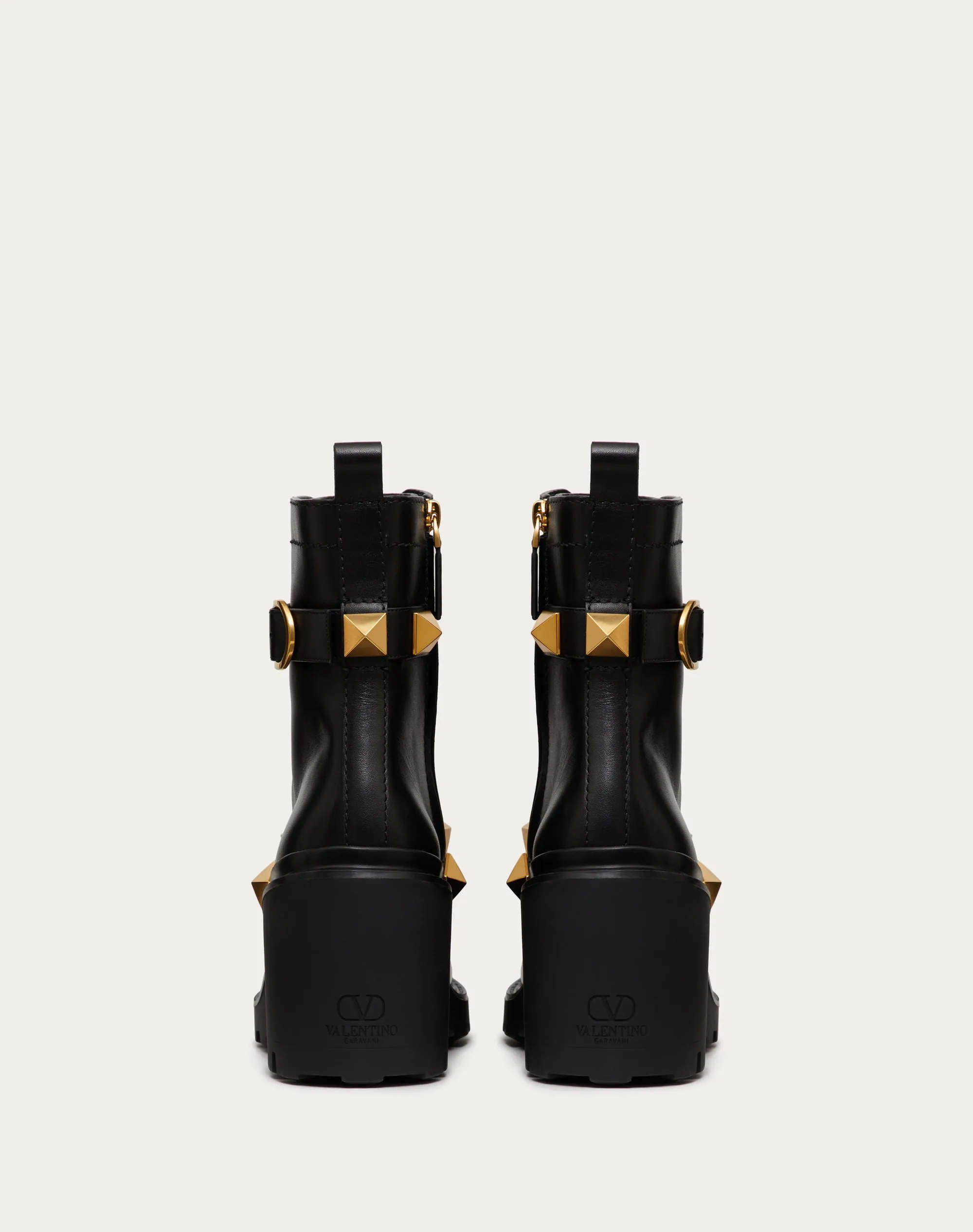 Combat boot Roman stud in vitello 85mm.