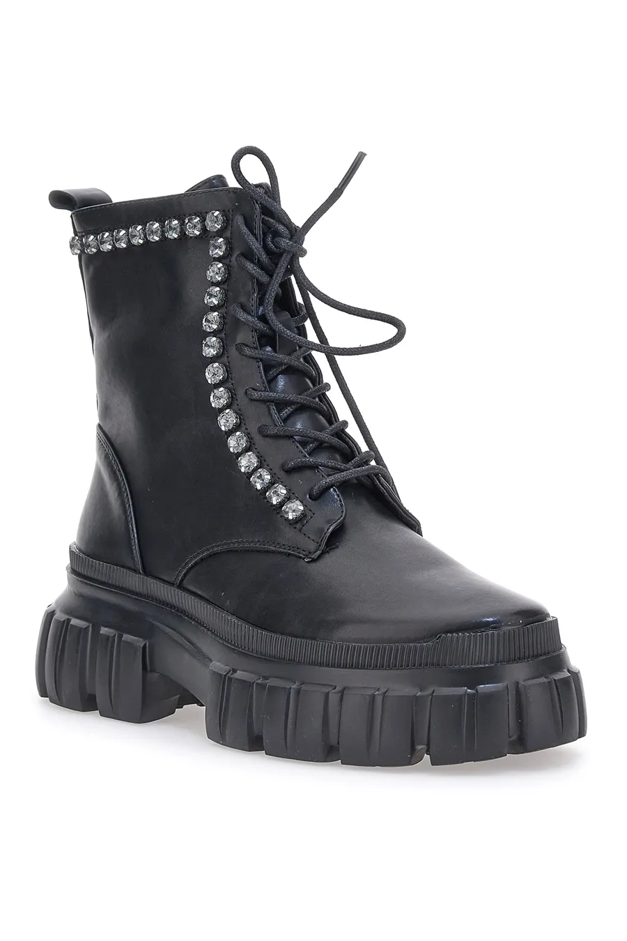Combat Boots Neri Dame Rose 580308 - Affordable Combat Boots for Women - Shop Now