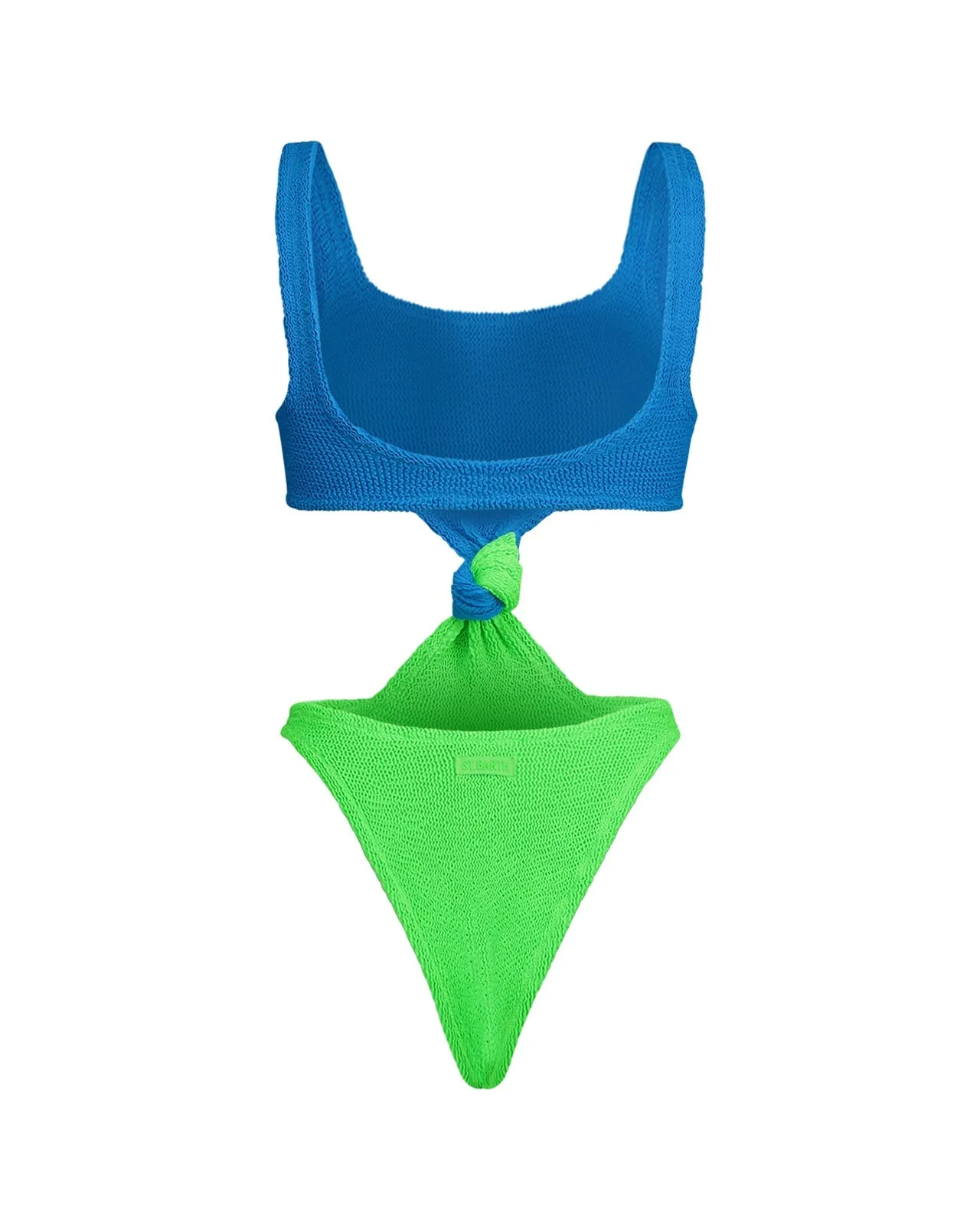 Costume Laurel crinkle blu verde