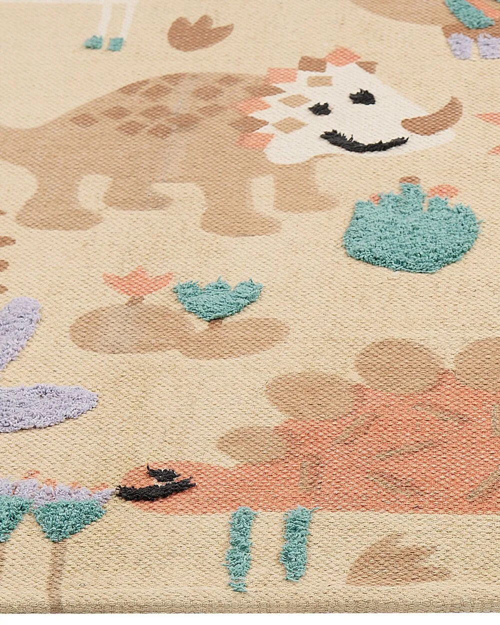 Cotton Kids Rug Animal Print 80 x 150 cm Multicolour STABAT