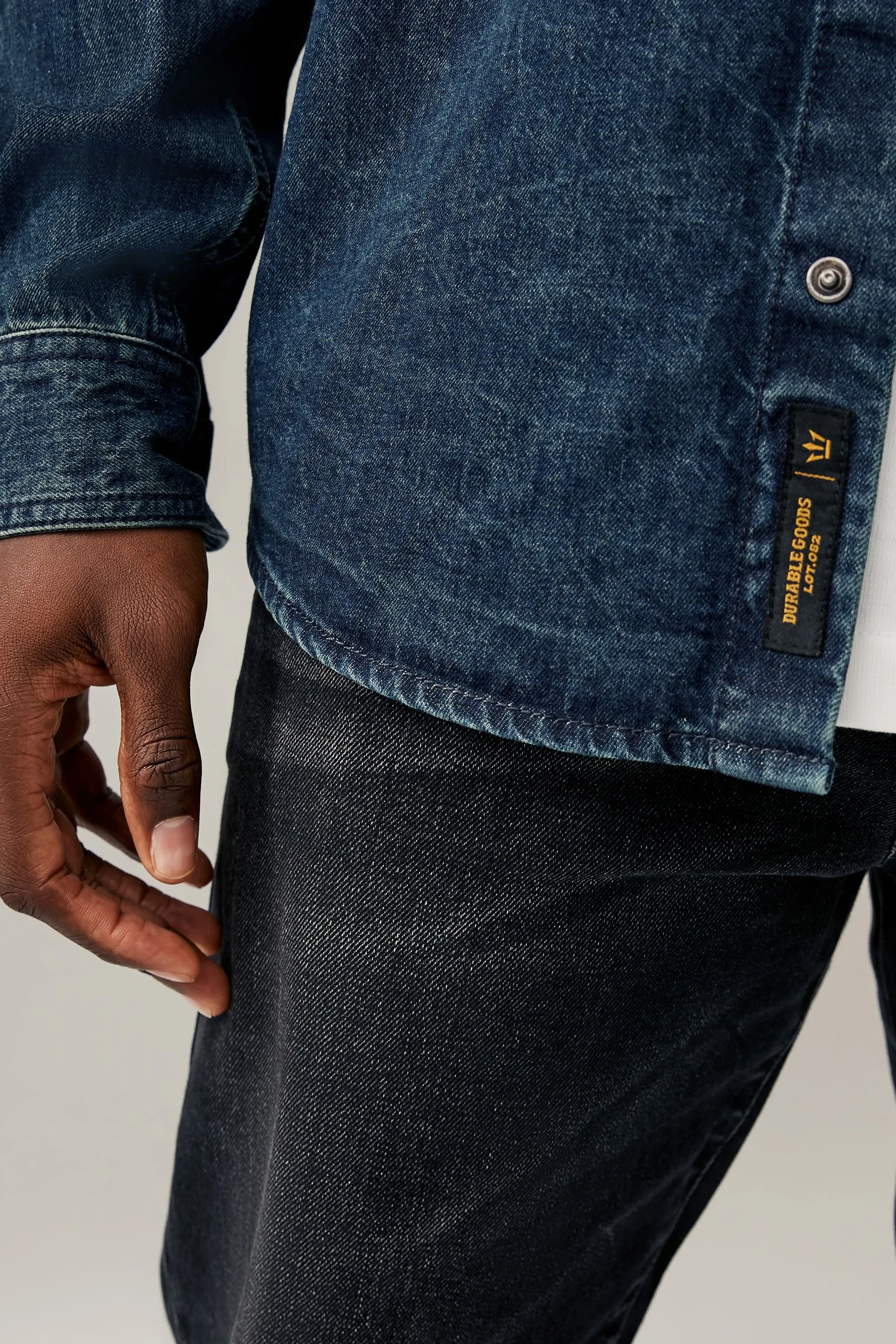 Denim Western 100% Cotton Long Sleeve Shirt    