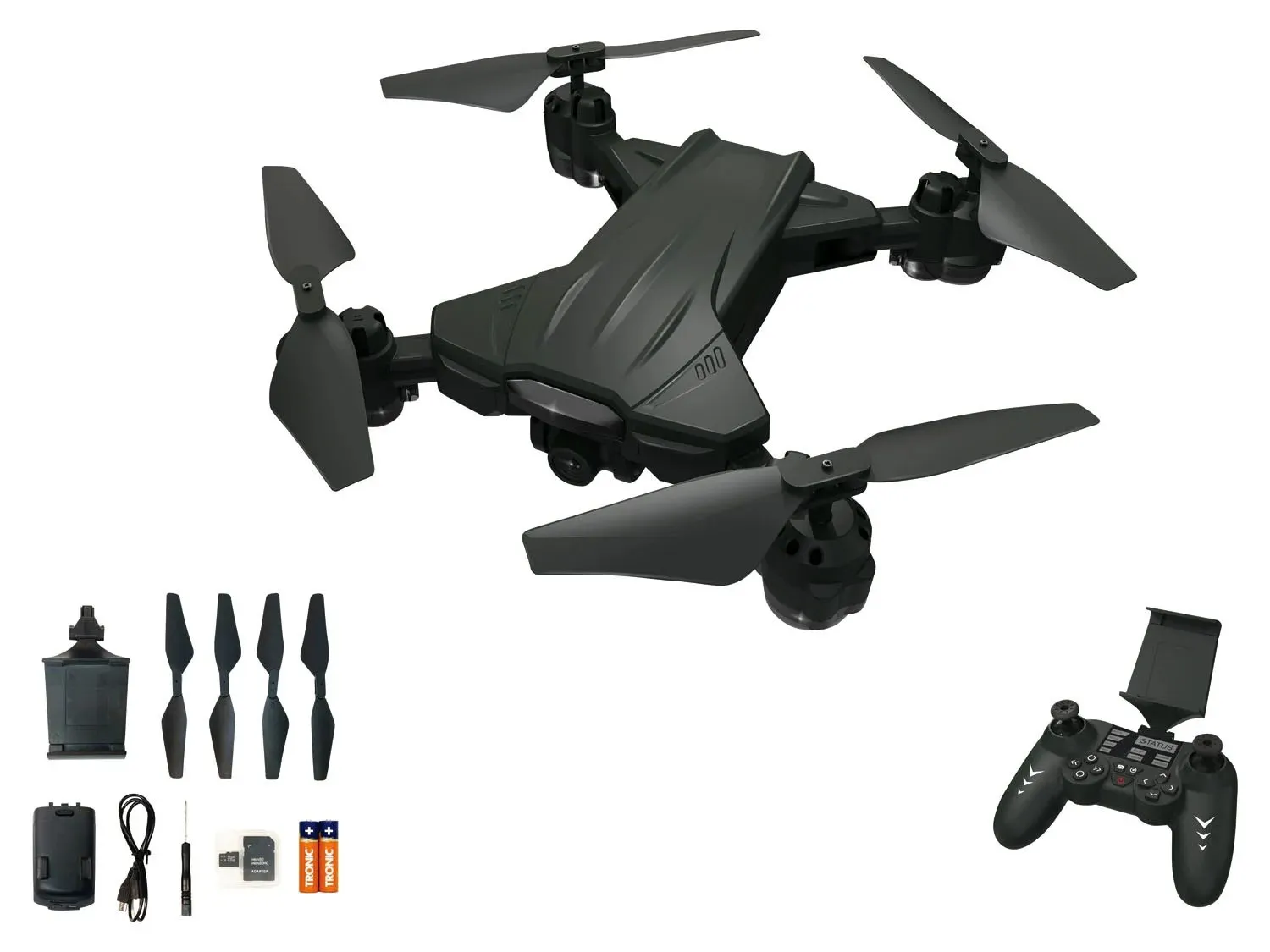 Drone Quadricottero WiFi 2,4 GHz con telecamera HD 720p 161g Stabilizzato 