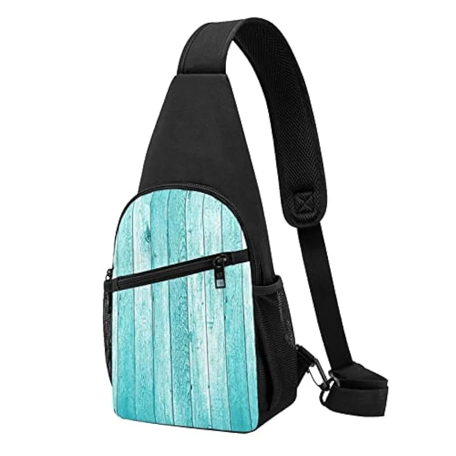 Enjoy Life - Handwritten Black Shoulder Bag for Men and Women, Adjustable for Left and Right Handed Hiking
