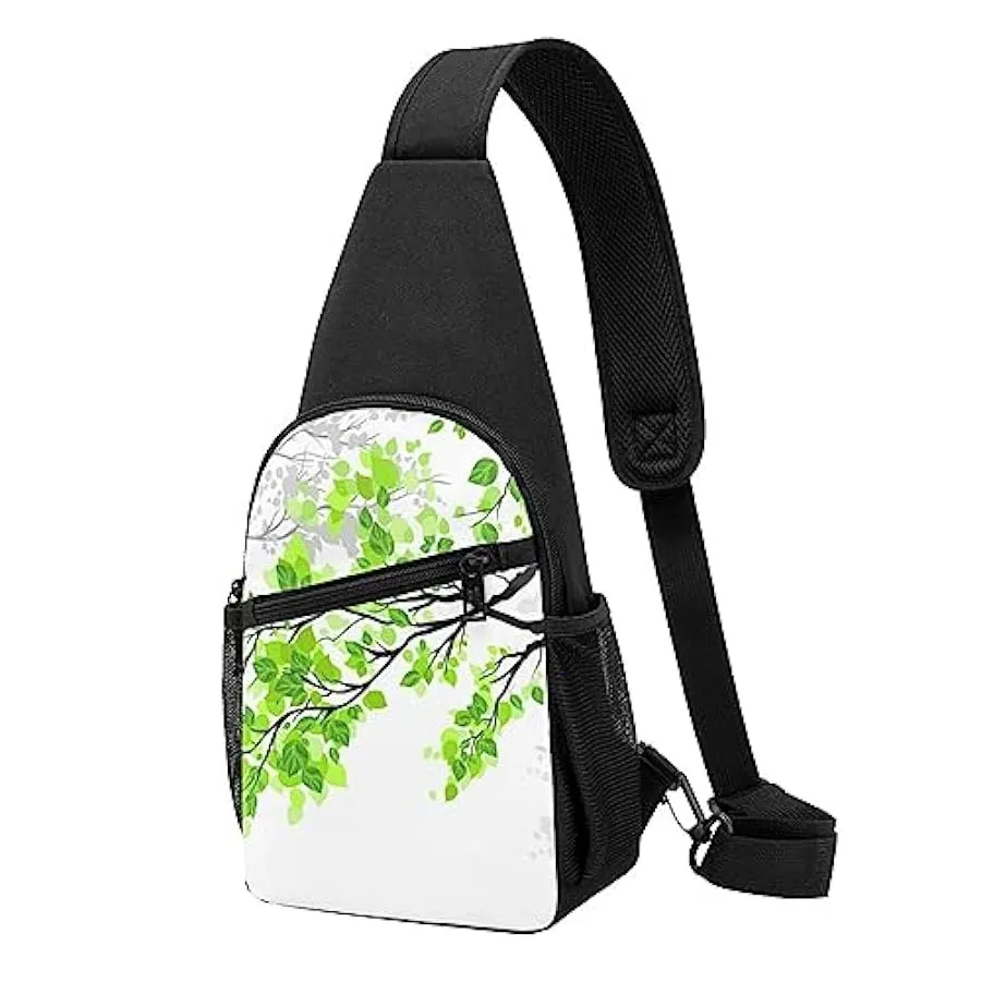 Enjoy Life - Handwritten Black Shoulder Bag for Men and Women, Adjustable for Left and Right Handed Hiking