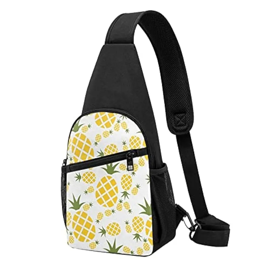 Enjoy Life - Handwritten Black Shoulder Bag for Men and Women, Adjustable for Left and Right Handed Hiking