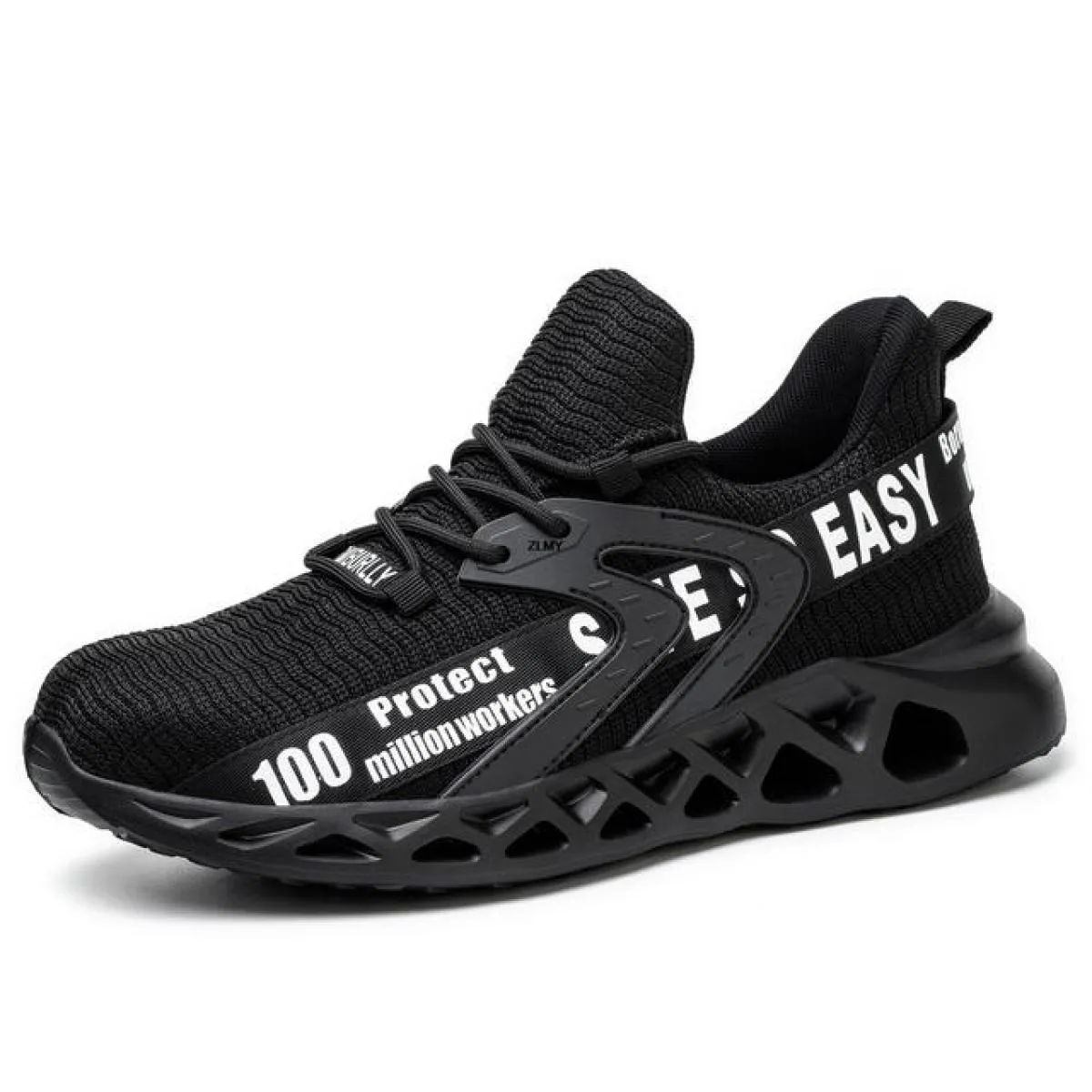 Fashionable steel toe safety sneaker Men's safety work shoes Anti-puncture work boots
