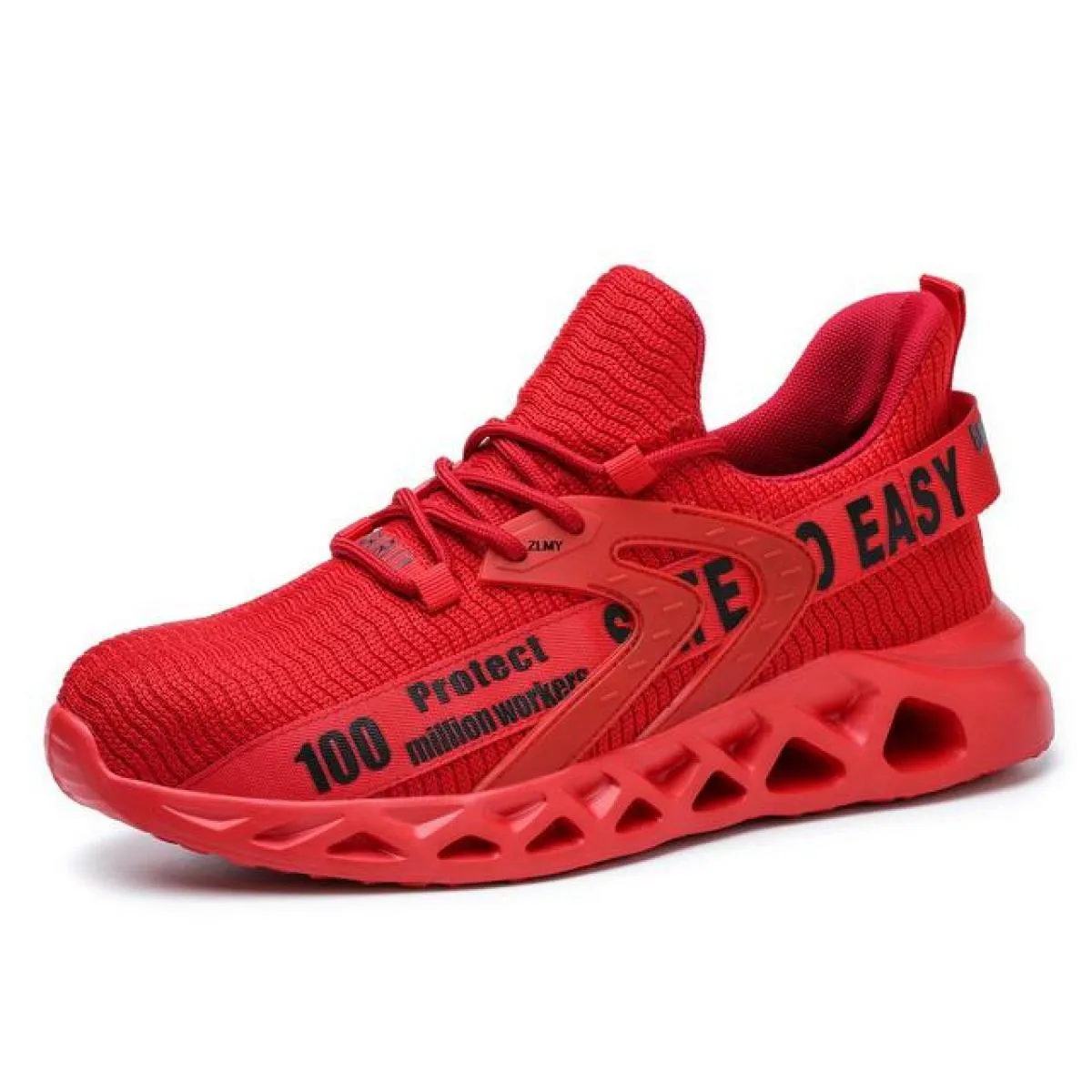 Fashionable steel toe safety sneaker Men's safety work shoes Anti-puncture work boots