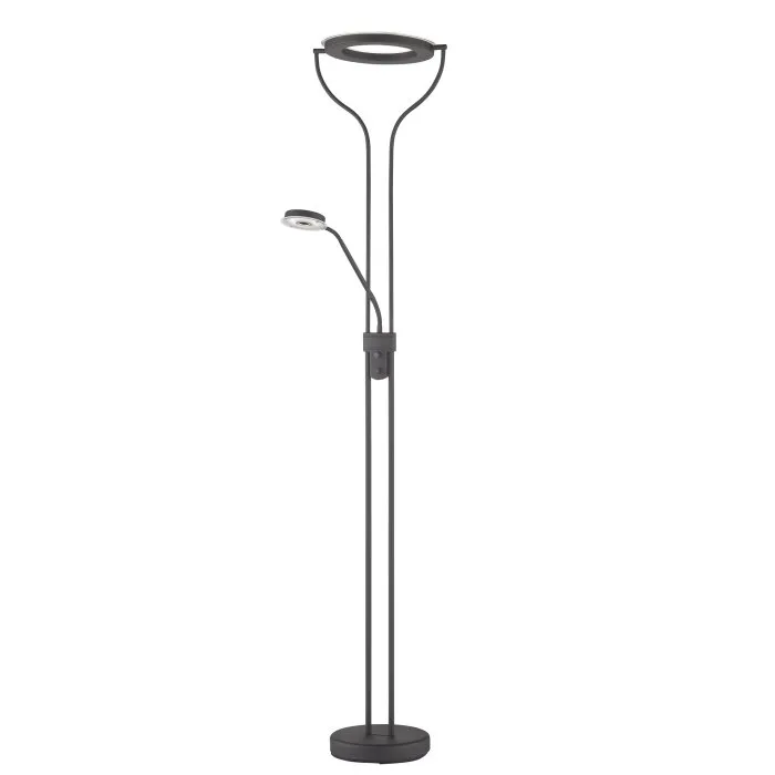 Fischer & Honsel Davos Piantana LED Nero, 1-Luce