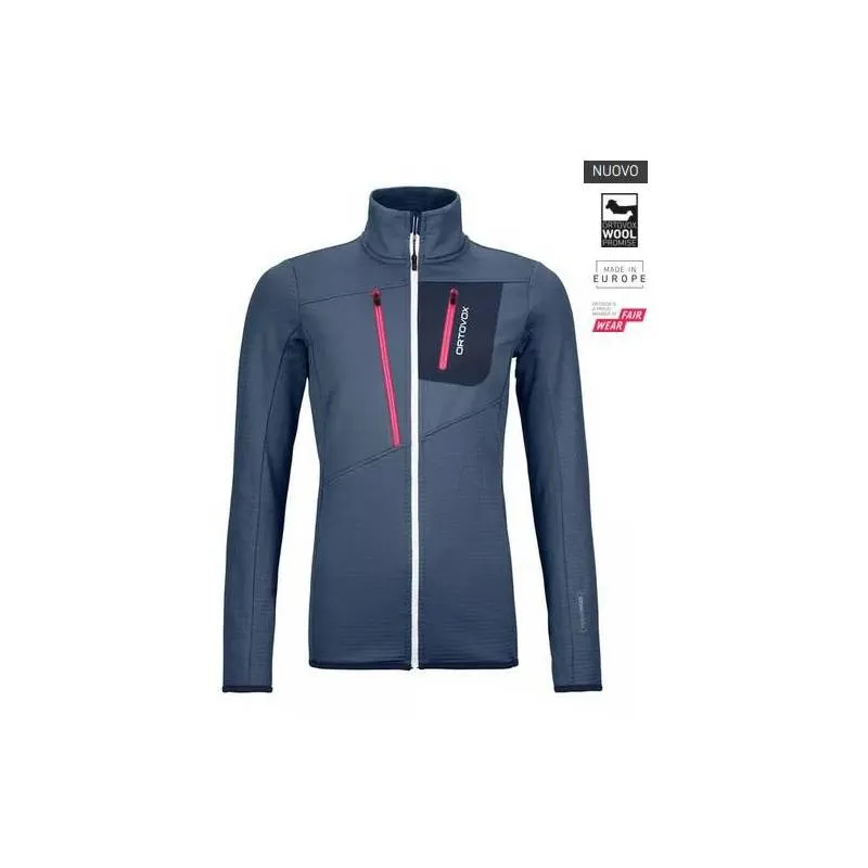 FLEECE GRID JACKET W  Giacche in pile DONNA