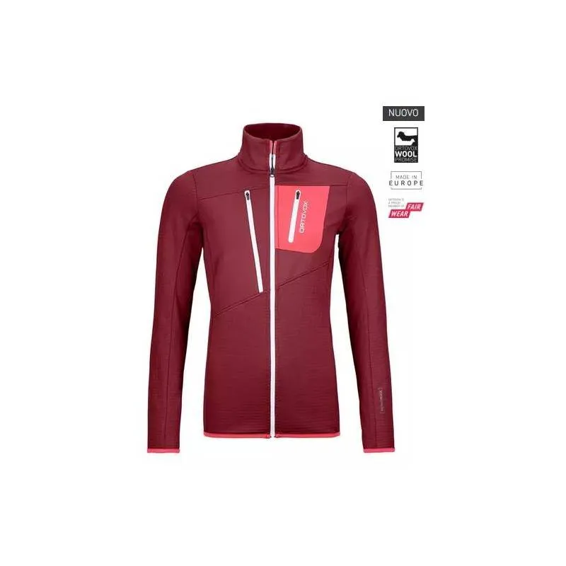 FLEECE GRID JACKET W  Giacche in pile DONNA