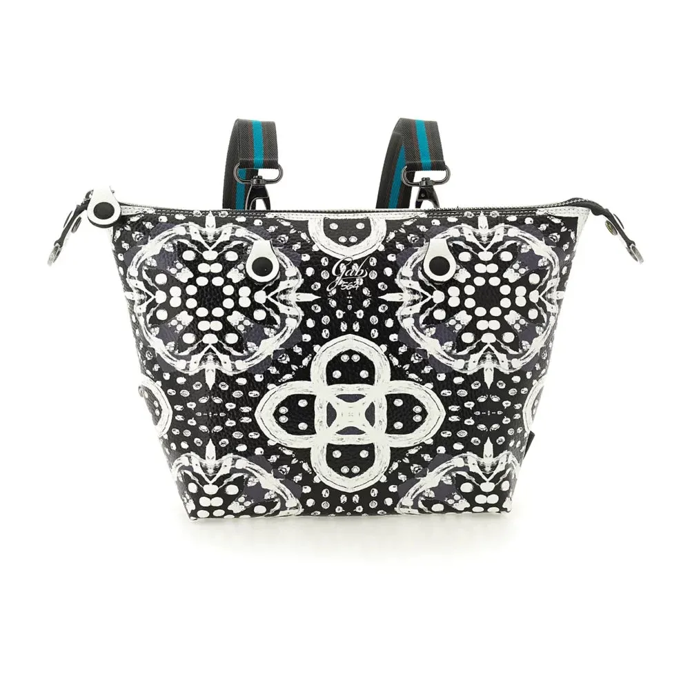 GABS G3 PLUS Handbag with Shoulder Strap in Leather - Optical Media Print