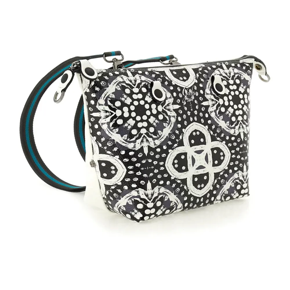 GABS G3 PLUS Handbag with Shoulder Strap in Leather - Optical Media Print