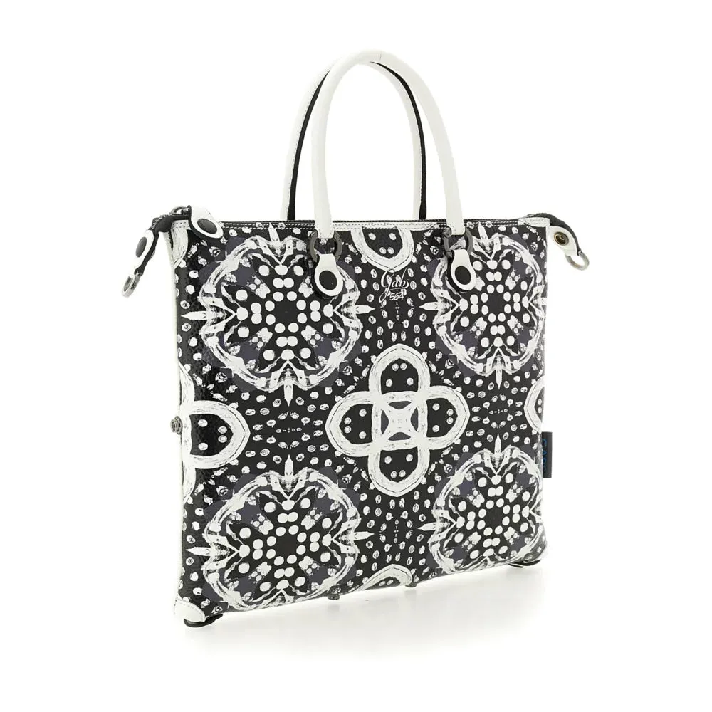 GABS G3 PLUS Handbag with Shoulder Strap in Leather - Optical Media Print