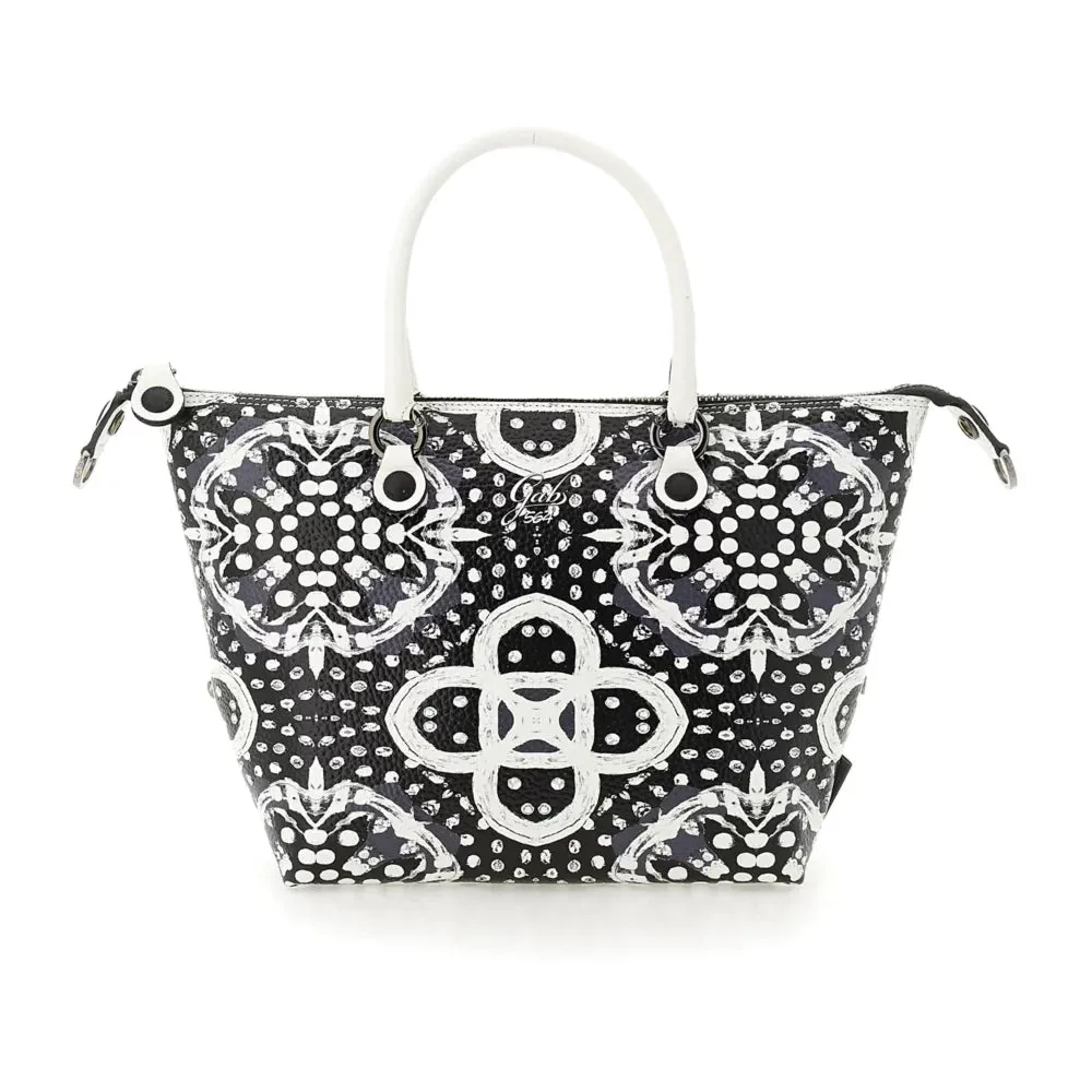 GABS G3 PLUS Handbag with Shoulder Strap in Leather - Optical Media Print