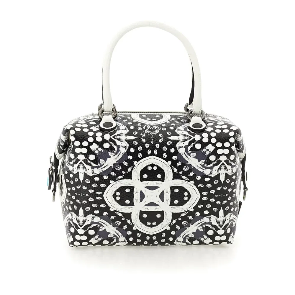 GABS G3 PLUS Handbag with Shoulder Strap in Leather - Optical Media Print