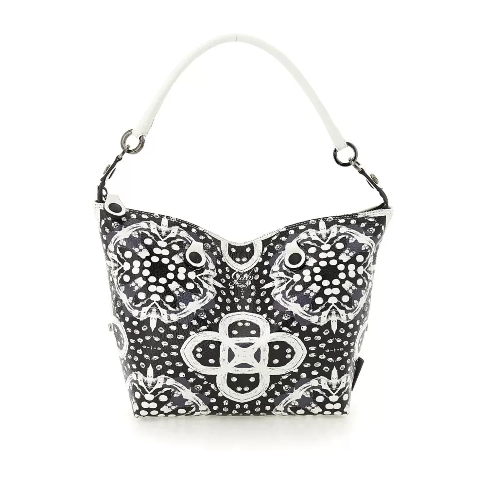 GABS G3 PLUS Handbag with Shoulder Strap in Leather - Optical Media Print