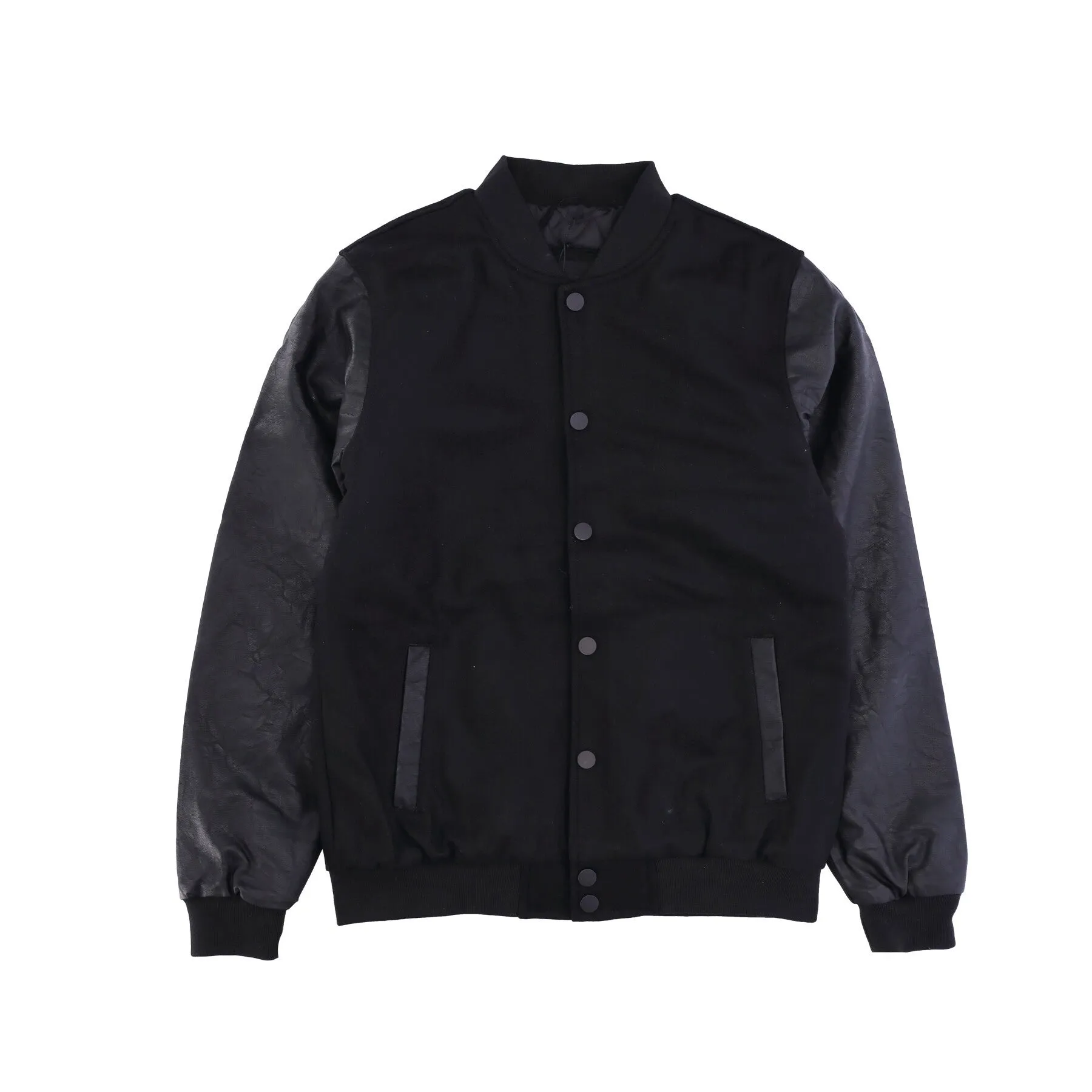 Giubbotto College Uomo Oldschool College Jacket Black/black