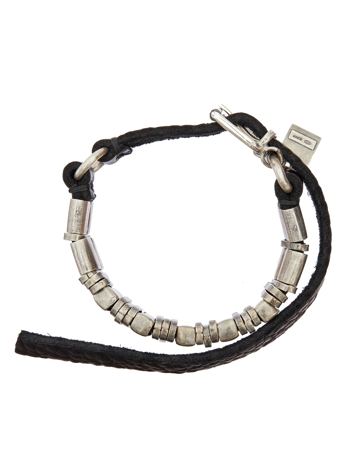 GOTI  BRACCIALE IN PELLE + ARGENTO 925 