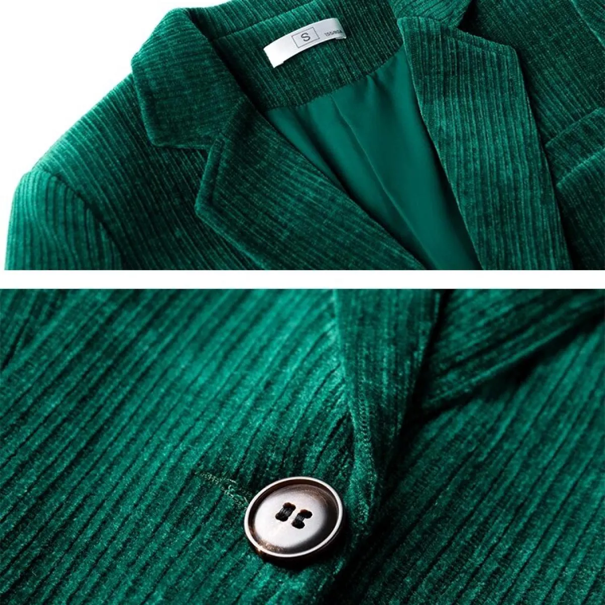 Green coffee purple striped blazer women's office jacket formal work coat female work pocket