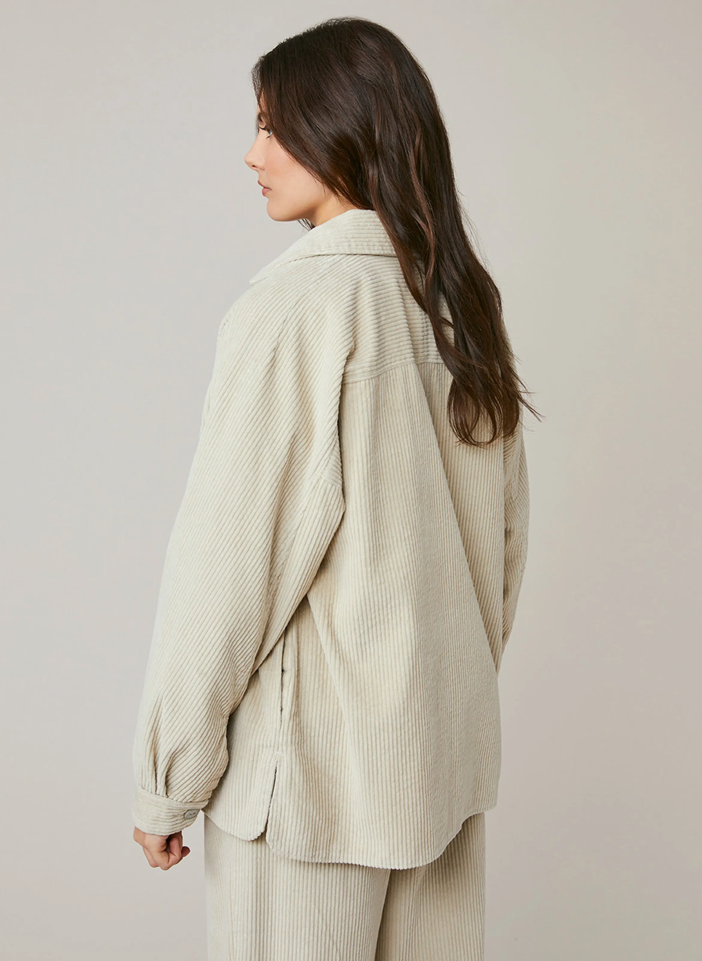  HARRIS WILSON   FRANCESCA - Veste col classique en coton | Blanc